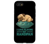 Pantam - Pug with handpan and a message 1 - Fan Fun Custodia per iPhone SE (2020) / 7/8