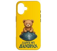 Pantam - Teddy with handpan and a message 1 - Fan Fun Custodia per iPhone 16
