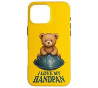 Pantam - Teddy with handpan and a message 1 - Fan Fun Custodia per iPhone 16 Pro Max
