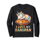 Pantam - Unicorn with handpan And a Message 1 - Fan Fun Maglia a Manica