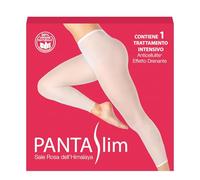 PANTASLIM L'Originale kit con 1 trattamento - collant drenante anticellulite con Sale Rosa dell'Himalaya - compresi pantaloni in cartene e tanga monouso - Inci 99% di originale naturale