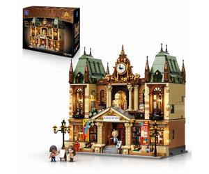 PANTASY Art Academy - Set di morsetti, modello architettonico europeo con interni a tre piani, edificio scolastico d'arte con stanze dettagliate, modello modulare da collezione per adulti