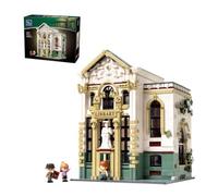 PANTASY Biblioteca Modulare Set di Costruzioni per Adulti | Biblioteca Classica Su Due Piani Con Atrio, Lucernario, Scaffali Alti, 3 Personaggi E Modello Da Collezione