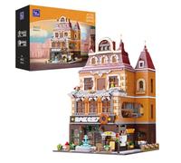 PANTASY European Bakery Building Kit-Landmark Construction Set per adulti e adolescenti, con panetteria, palestra, alloggi e Sky Garden
