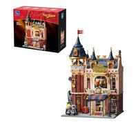 PANTASY Negozio di giocattoli per adulti, castello europeo, design modulare, architettura da collezione con palco schiaccianoci, arcade, balcone, parco giochi e minifigure