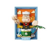 PANTASY Popeye - Set di blocchi di costruzione artistici 3D, effetto esclusivo, scene uniche, giunti articolati, design creativo mobile, creare, giocare, kit di costruzione per adulti, casa e ufficio