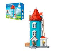 PANTASY Set da costruzione modulare da favola, casa a torre blu con personaggi classici, struttura apribile e interni dettagliati, kit di esposizione per la casa per fan e adulti