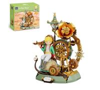 PANTASY The Little Prince Starry Journey Building Set per adulti | Orologio da tasca con ingranaggi mobili, telescopio, rosa dorata e minifigure esclusive