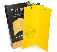 Panteer ® Adesivi gialli - Innovativo - quota di cattura aumentata grazie a due lavagne gialle angolate - Combatte le zanzare - 10 pezzi - trappola gialla (superficie adesiva anteriore)