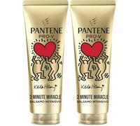 Pantene Balsamo 3 Minute Miracle Rigenera E Protegge per Capelli Deboli con Active Nutri-Plex 220ml (Confezione da 2)
