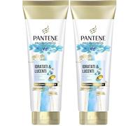 Pantene Idratati & Lucenti Balsamo con Biotina 160ml. Pro-V Miracles Balsamo Idratante con Acido Ialuronico, Trattiene l'Idratazione per Capelli Morbidi e Sani (Confezione da 2)