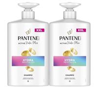 Pantene Pro-V Hydra Rivitalizza Shampoo 2 x 1000 ml per capelli normali e asciutti. Nutre e protegge i legami. Senza oli minerali Tecnologia Active Nutri-Plex