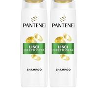 Pantene Pro-V Lisci Effetto Seta Shampoo 400ml per Capelli Crespi e Opachi. Deterge Delicatamente e Protegge i Legami del Capello. Senza Siliconi, Olio Minerale, Coloranti. Con Active Nutri-Plex