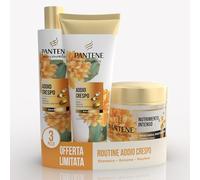 Pantene Addio Crespo Set Regalo per Capelli Secchi: 1Shampoo 250ml, 1Balsamo 160ml, 1Maschera 300ml
