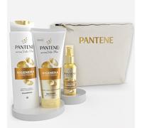 Pantene Pro-V Miracles Set Regalo Beauty Case + Linea Rigenera & Protegge Shampoo 250ml, Balsamo 200ml, Olio 100ml, Per Capelli Deboli E Danneggiati