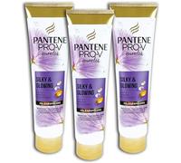 Pantene Pro-V miracles Silky & Glowing - Balsamo per la cura dei capelli, 3 x 160 ml