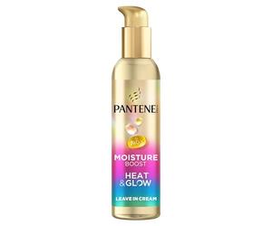Pantene Pro-V Moisture Boost Heat & Glow Leave-In-Crema 135 ml. Protegge da umidità, crespo e calore. Con formula Pro-V attivata dal calore. Morbidezza e lucentezza duratura senza appesantire