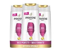 Pantene Pro-V Ricci Perfetti, Shampoo capelli ricci luminosi e corposi, 3x675 ml