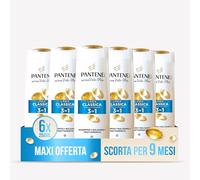 Pantene Pro-V Shampoo e Balsamo e Trattamento, 3 in 1 Linea Classica, per Capelli Normali e Misti, con Active Nutri-Plex, 6x250 ml