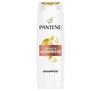 Pantene Pro-V Shampoo Infinite Lunghezze 250ml per Capelli Lunghi e Deboli, Deterge Delicatamente e Nutre. Protegge i Legami del Capello, Senza Olio Minerale e Coloranti. Active Nutri-Plex