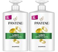Pantene Pro-V Shampoo Lisci Effetto Seta per capelli Crespi e Opachi, con Pro-V e Active Nutri-Plex, 1000 ml (Confezione da 2)