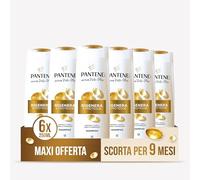 Pantene Pro-V Shampoo Rigenera E Protegge per Capelli Deboli, Secchi, Danneggiati, Deterge e Protegge i Legami del Capello, Senza Siliconi, Olio Minerale e Coloranti, Maxi Formato 6 x 250 ml