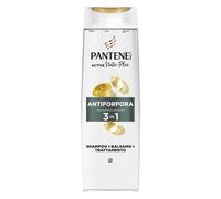 Pantene Pro-V Shampoo 3 in 1 Antiforfora 250 ml Capelli con Forfora, Lenisce la Cute e Aiuta a Ridurre la Forfora, Protegge i Legami del Capello, Senza Olio Minerale e Coloranti, Active Nutri-Plex