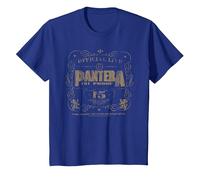 Pantera 101 Proof Skull Rock Music Band Maglietta, Bambini, Blu Reale, 8 Anni