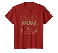 Pantera 101 Proof Skull Rock Music Band Maglietta, Bambini, Mirtillo Rosso, 6 Anni