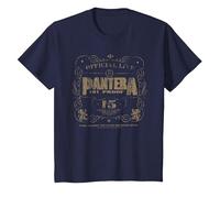 Pantera 101 Proof Skull Rock Music Band Maglietta, Bambini, Navy, 3 Anni