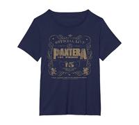 Pantera 101 Proof Skull Rock Music Band Maglietta, Donna Plus-Size, Navy, 4X