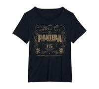Pantera 101 Proof Skull Rock Music Band Maglietta, Donna Plus-Size, Nero, 6X