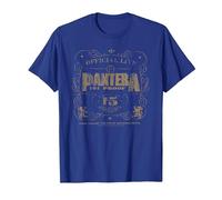 Pantera 101 Proof Skull Rock Music Band Maglietta, Uomo, Blu Reale, M