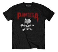 Pantera Horned Skull Stencil autorizzato Uomo maglietta