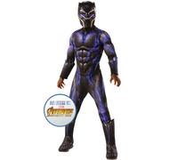 Pantera Nera Deluxe Ragazzi Costume Avengers 4 Autorizzato Bambini Vestito