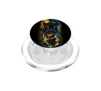 Pantera Nera Maestosa in Paesaggio Cosmico PopSockets PopGrip per MagSafe