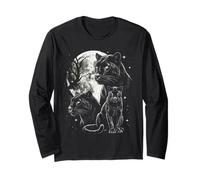 Pantera Nera Puma Panther Anni '90 Stile Vintage estetica Y2K Pantera Maglia a Manica