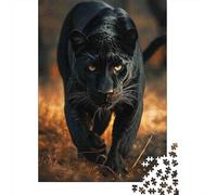 Pantera Nera Puzzle 1000 Pezzi Carta per Adulti Foresta Puzzle per Famiglia Relax Regalo Casa 52x38cm/1000pcs