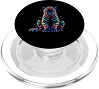 Pantera Nera Tie Dye Rana segno della pace Hippie Black Panther PopSockets PopGrip per MagSafe