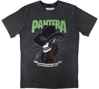 Pantera Skeleton Cowboy Stone Wash Charcoal Grey S Maglietta