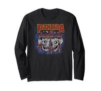 Pantera Skull Domination Iconic Heavy Metal Band Maglia a Manica