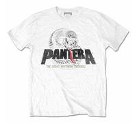 Pantera 'Snake Logo' (Bianco) T-Shirt - NUOVO E UFFICIALE