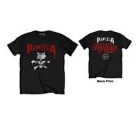 Pantera - T-Shirt # L Unisex Black # Horned Skull Stencil