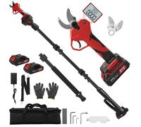panthem Cesoie da giardino telescopiche a batteria 2 in 1, compatibili con Makita 18 V, portata massima fino a 4,1 m, apertura di taglio 45 mm, motore senza spazzole con 2 batterie da 2000 mAh