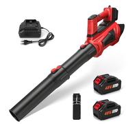 panthem Soffiatore a batteria compatibile con Makita da 18 V, con batterie da 3 Ah, 225 km/h, 5 marce, senza fili, soffiatore elettrico da 23000 giri/min, senza spazzole, flusso d'aria 600 m³/h, per
