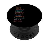 Pantheon greco Ellinika Ampersand per donne e uomini PopSockets PopGrip Adesivo