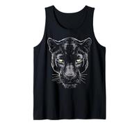 Panther Animal Lover Motivo Art Graphic Black Leopard Canotta