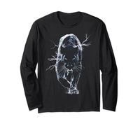 Panther Animal Lover Motivo Art Graphic Black Leopard Maglia a Manica