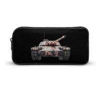 Panther - Astuccio portapenne con carro armato, astuccio per cosmetici, organizer per viaggi, ufficio