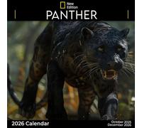 Panther Calendar 2026: A Year of Sleek and Majestic Panthers Roaming the Wild | Kalender Calendario Calendrier